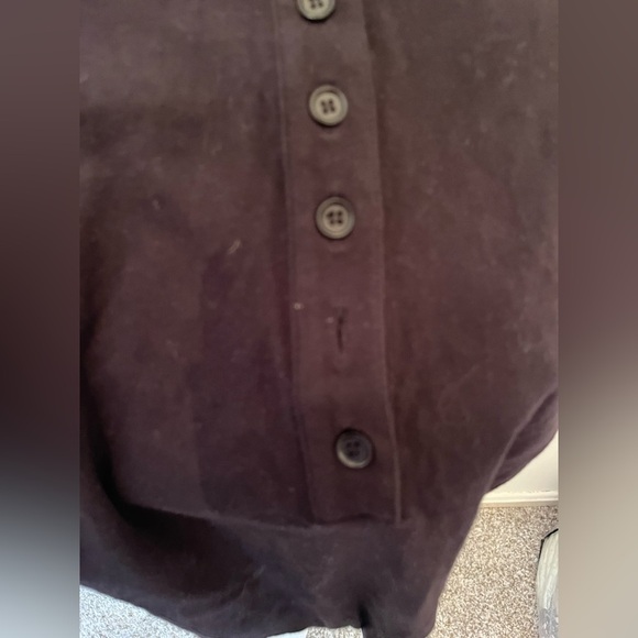 Reformation Bodysuit Long Sleeve Henley Medium Black - Picture 2 of 4